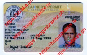Western Australia Learners Permit Fake ID