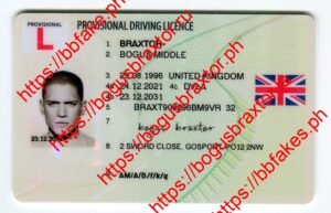 UK Provisional Fake ID