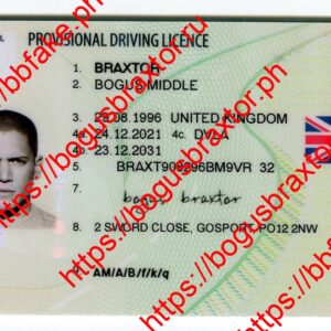 UK Provisional Fake ID