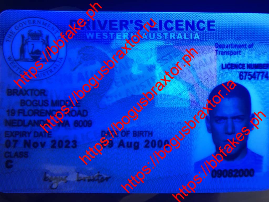Western Australia Provisional Fake ID - Image 2