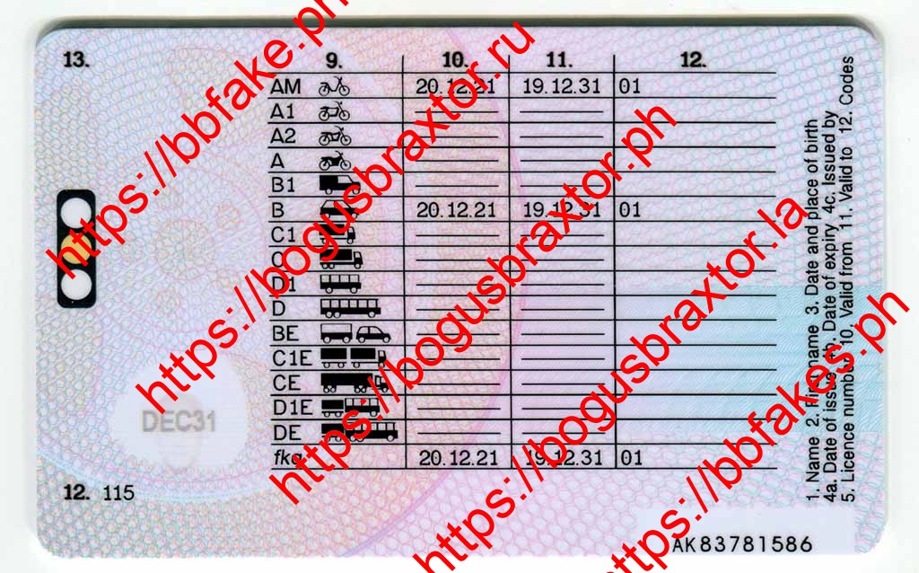 UK Northern Ireland Fake ID - Image 2